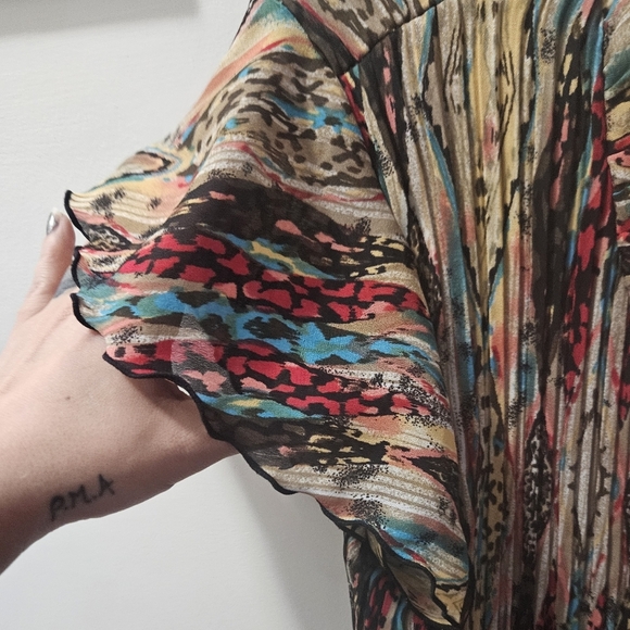 Lifestyle attitude by Larry Levine multicolored top sz. L - Picture 6 of 11